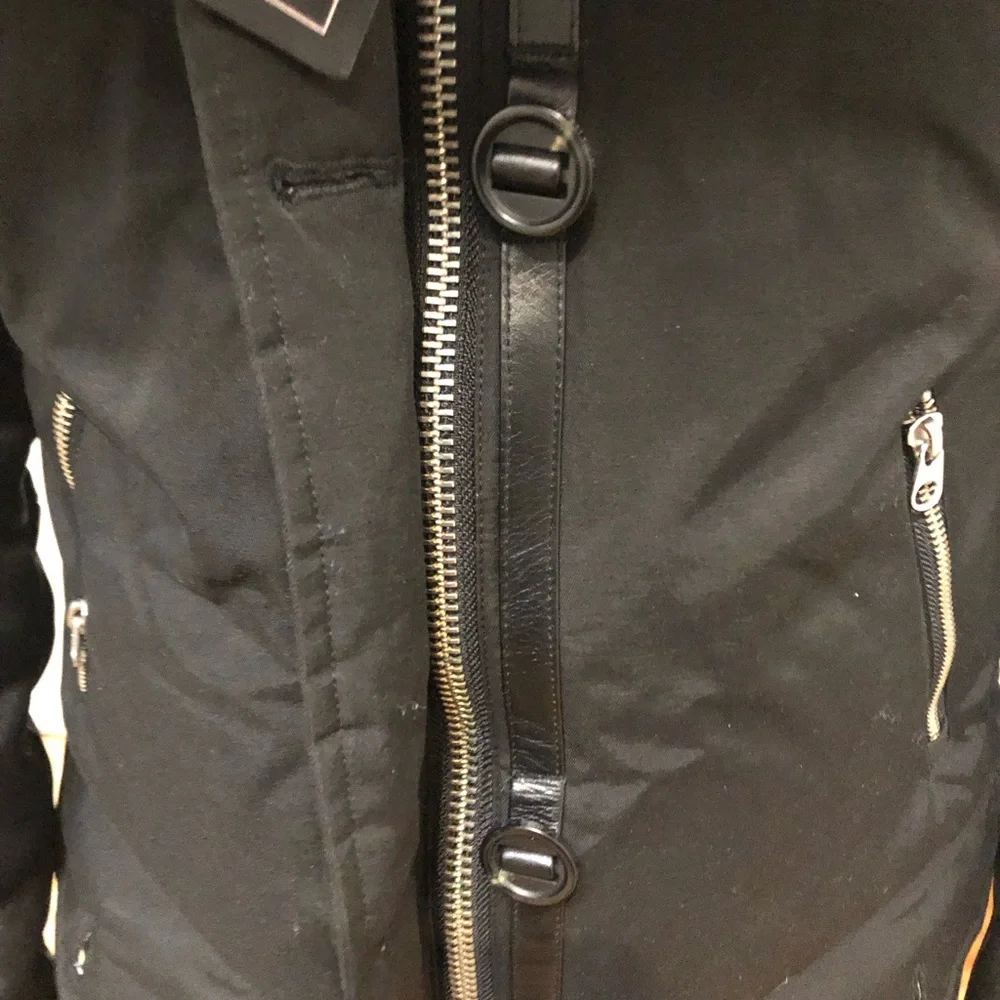 Mackage Black Jacket with Brown Fur Trim - Picture 4 of 8